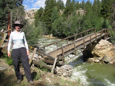 Pont casse par les eaux du printemps