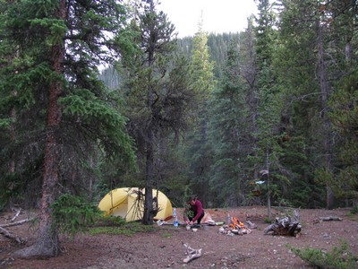 Diner au bivouac