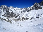 Descente de la vallée blanche