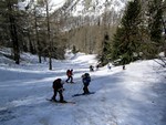 Montée vers le refuge Walter Bonatti