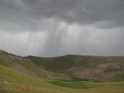 Arrivee de l'orage sur Snow Mesa