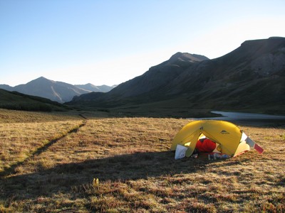 Levee de soleil sur le bivouac