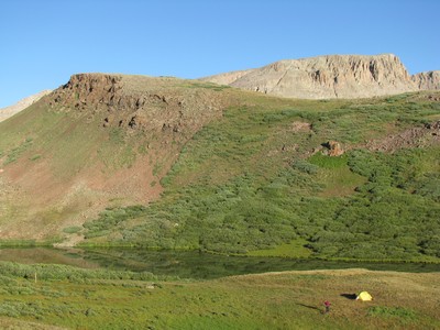 Matin sur le bivouac