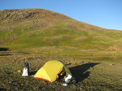 Levee de soleil sur le bivouac