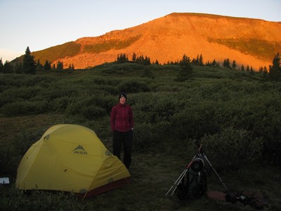 Levee de soleil au bivouac