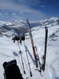 Vue de la vallée de Valsavarenche du col du Grand Etret