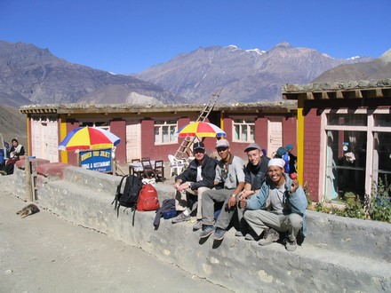 Entre Kagbeni et Muktinath - Pere Fou Dendee Jean-No et Dawa