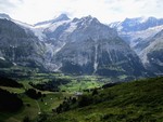 Vers Grindelwald dans la vallée