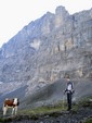 Au pied de la face nord de l'Eiger