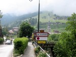 Entrée dans La Clusaz