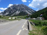 Dans la montée du Col de l'Isoard vers Cervières