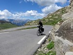 Dans la montée du Col de la Bonnette