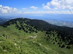 Le lac Léman depuis le sommet de la Dôle