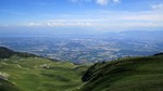 Le lac Léman et Genève depuis le sommet du Reculet