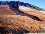 Coulée de lave sur le Teide