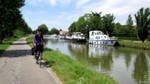 Le long du Canal du Centre à l'approche de Châlon-sur-Saône