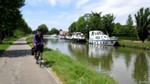 Le long du Canal du Centre à l'approche de Châlon-sur-Saône