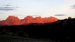 Coucher de soleil sur l'aiguille du Grand Fond et la Pierra Menta