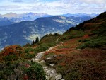 Le Mont Bisanne dans la descente vers Ugine 