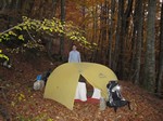 Bivouac dans la descente vers Allèves