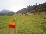 Les chalets Mermet dans la montée vers Le Revard