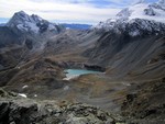 Le Col de Chavière entre l'Aiguille de Polset et la Pointe de l'Echelle