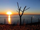 Vélodyssée - Dune du Pilat au soleil couchant